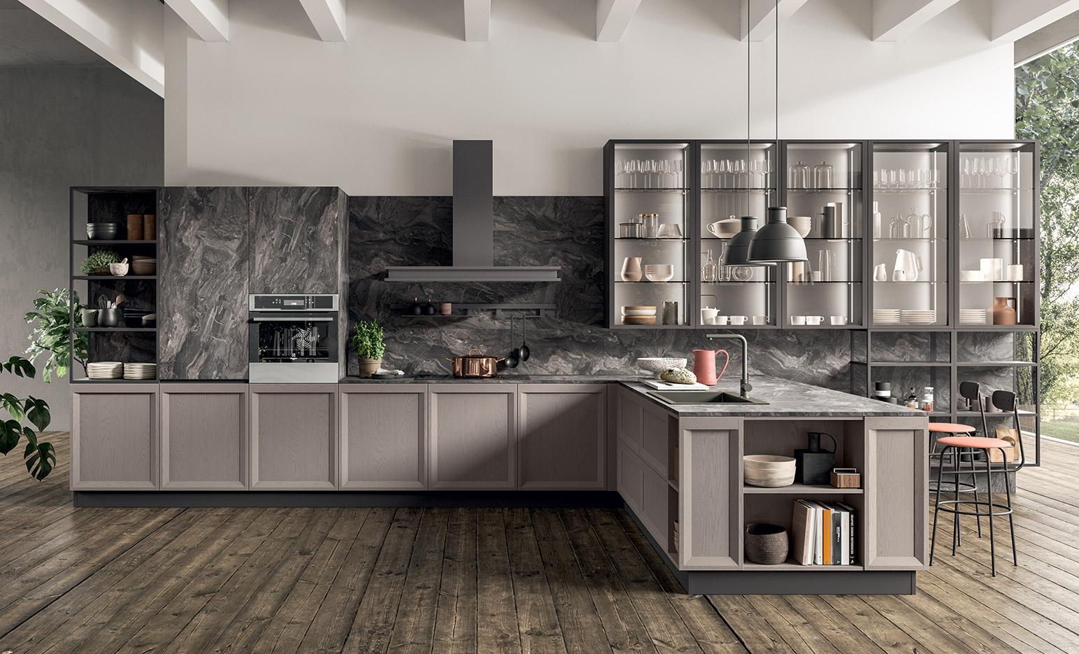 Кухня Astra cucine Atelier Brio 2 из Италии, купить итальянскую кухню Astra  cucine Atelier Brio 2 в Москве